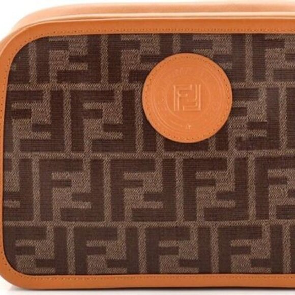 Fendi FF Logo Stamp Camera Bag Zucca Coated Canvas Small - Picture 11 of 14